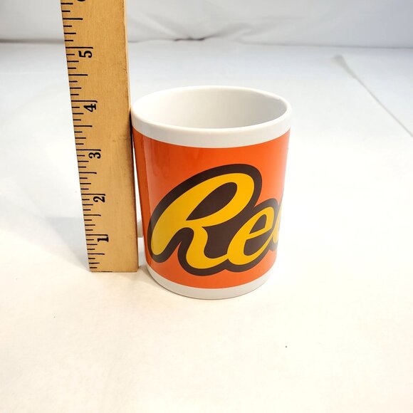 Reese's Peanut Butter Coffee Tea Mug Cup Ceramic White Orange - Picture 10 of 10